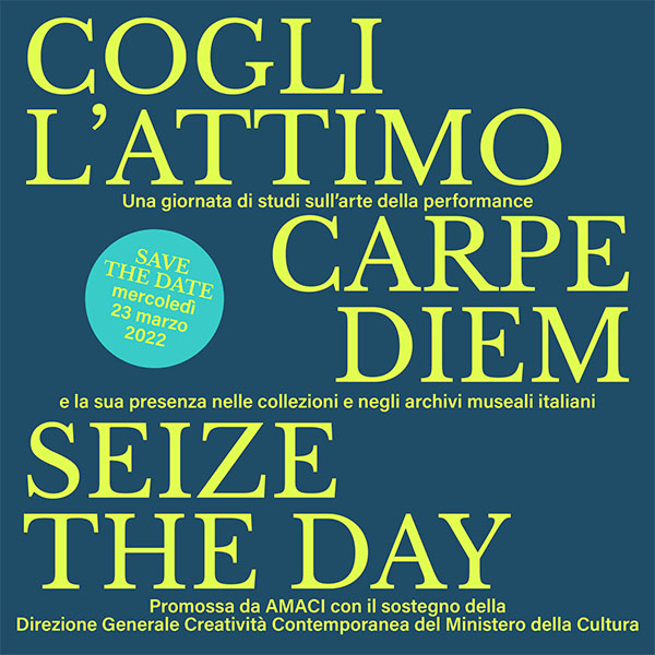 Cogli l’attimo, carpe diem, seize the day