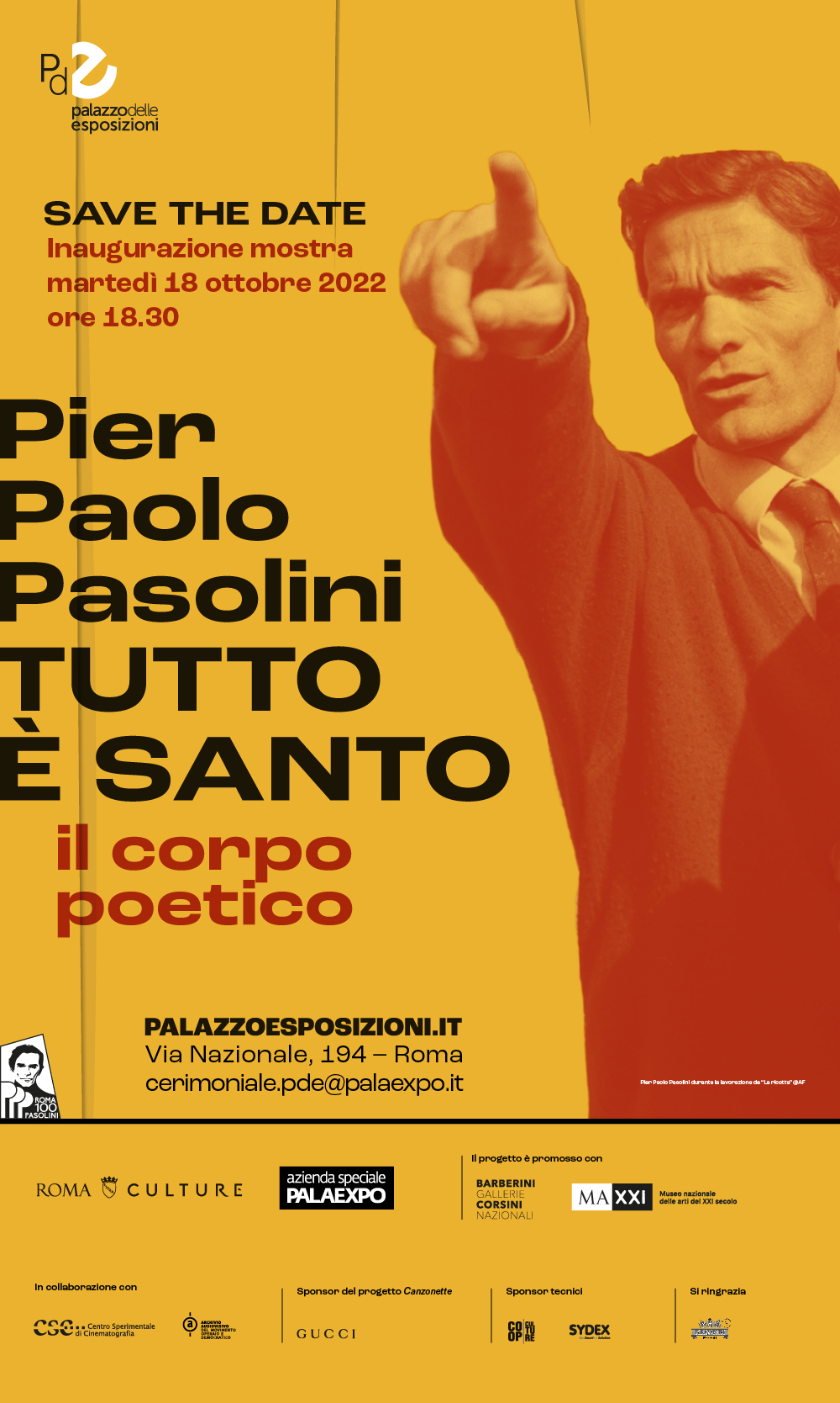 Pier Paolo Pasolini. Tutto è santo. Il corpo poetico