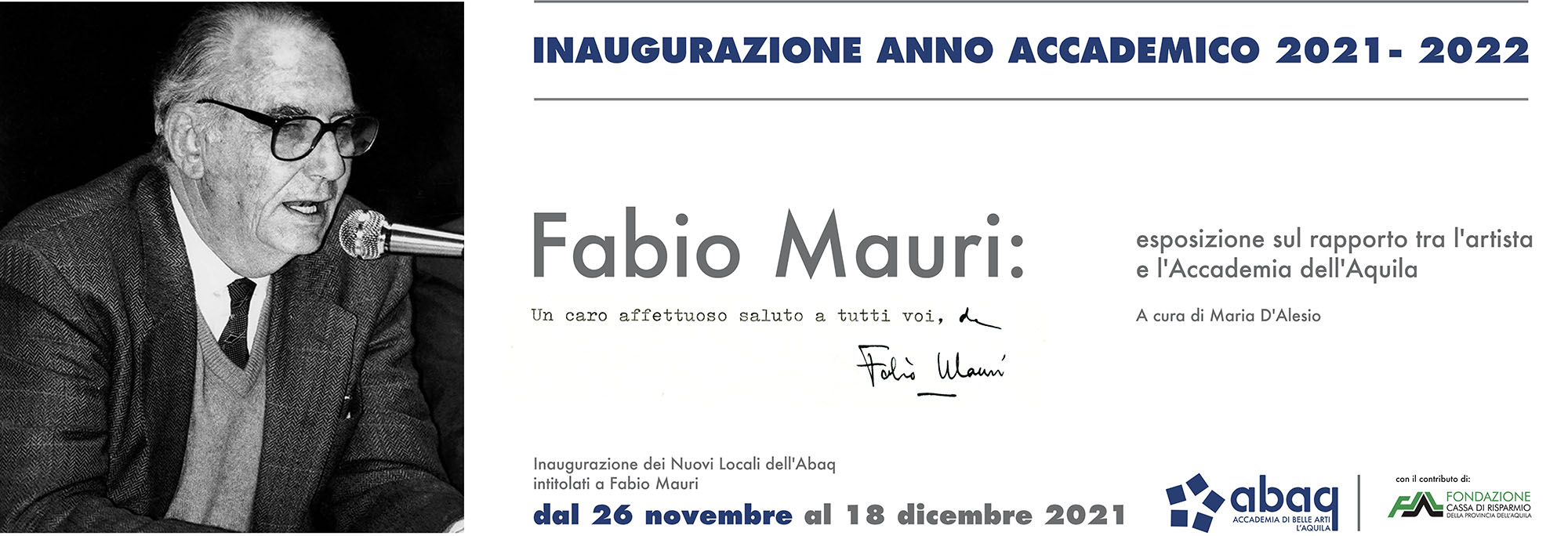 Fabio Mauri - Un caro affettuoso saluto a tutti voi